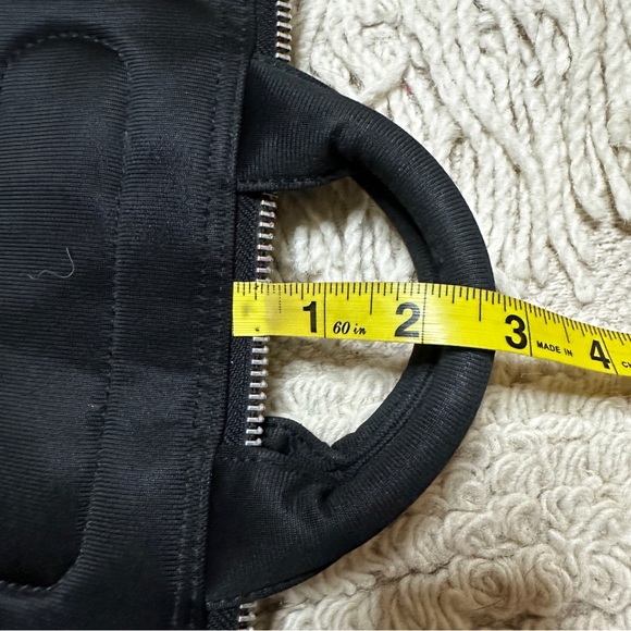 YOSHIKI HISHINUMA vintage black neoprene scuba zippered handbag - Picture 15 of 15